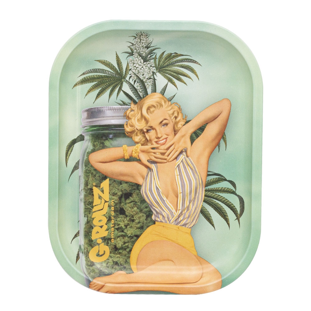 Bandeja-Metal-18x14-cm-G-Rollz-Marilyn-2.jpg Vassoio in metallo 18x14 cm. G-Rollz Marilyn n. 2 - immagine 1