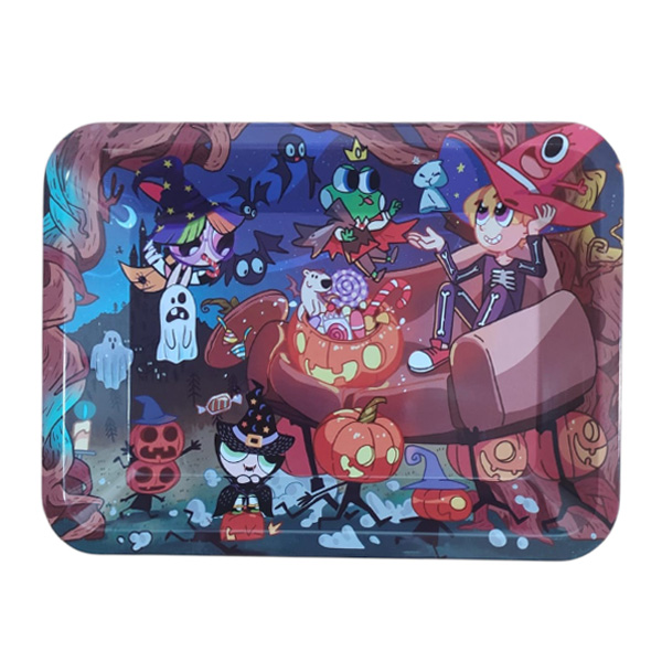 Bandeja-Metal-18x14-cm-Super-Girls-Hallowen.jpg Vassoio in metallo 18x14 cm. Super Girls Halloween - immagine 1