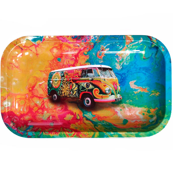 Bandeja-Metal-27x16-cm-Volkswagen-Hippie.jpg Vassoio in metallo 27x16 cm. Volkswagen Hippie - immagine 1