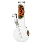 Bong in cristallo Peace 21 cm.