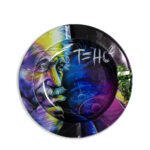Posacenere in metallo Basic THC Einstein 13,5 cm.