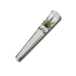 Chillum in cristallo Leaf da 15 cm.