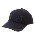 Cappellino ricamato Raw Nero e nero