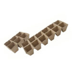 Jiffy Portauova 80x80 mm. 6 alveoli