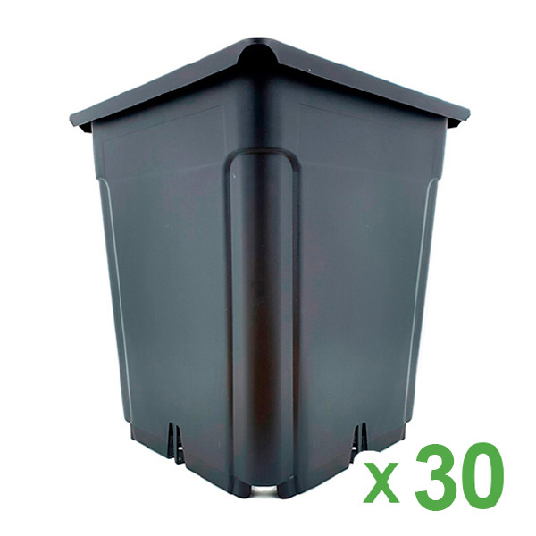 Maceta-Cuadrada-Negra-20x20x26-cm-7-lt-30-ud.jpg Vaso quadrato nero 20x20x26 cm. 7 lt - 30 u - immagine 1