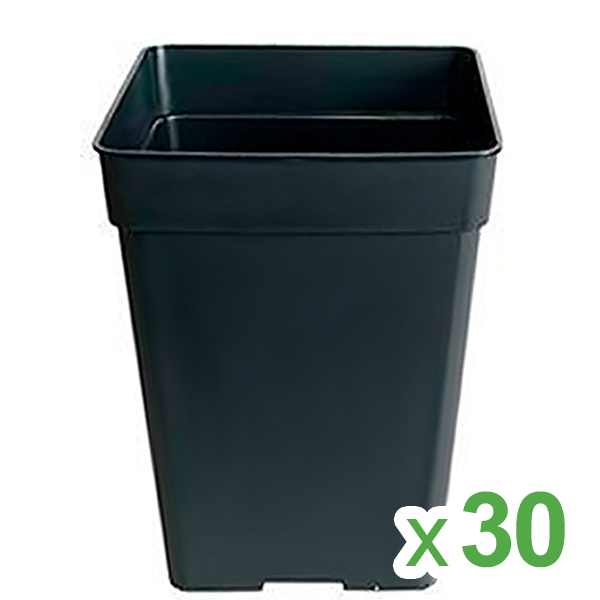 Maceta-Cuadrada-Negra-23-x-23-x-28-cm-11-lt-30-ud.jpg Vaso quadrato nero 23 x 23 x 28 cm. 11 lt - 30 u. - immagine 1