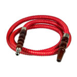 Tubo per narghilè rosso, 1,5 m.