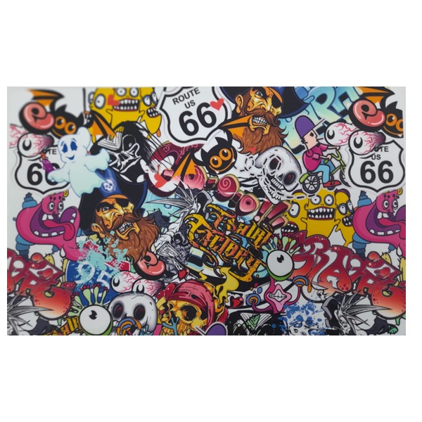 Tapete-Silicona-28x44-cm-Psychedelic.jpg Tappetino in silicone 28x44 cm. Psichedelico - immagine 1