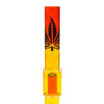 Bong in acrilico con percolatore Rasta Black Leaf 40 cm. - immagine 2