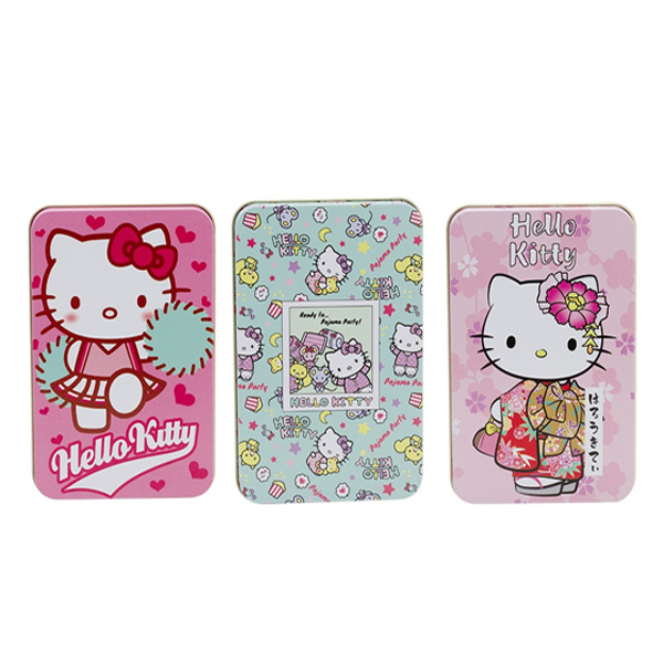 Caja-Metal-13x8x3-cm-Hello-Kitty-mod-1-Pack-3-ud.jpg Scatola di metallo 13x8x3 cm. Hello Kitty, modello 1. Confezione da 3 u. - immagine 1