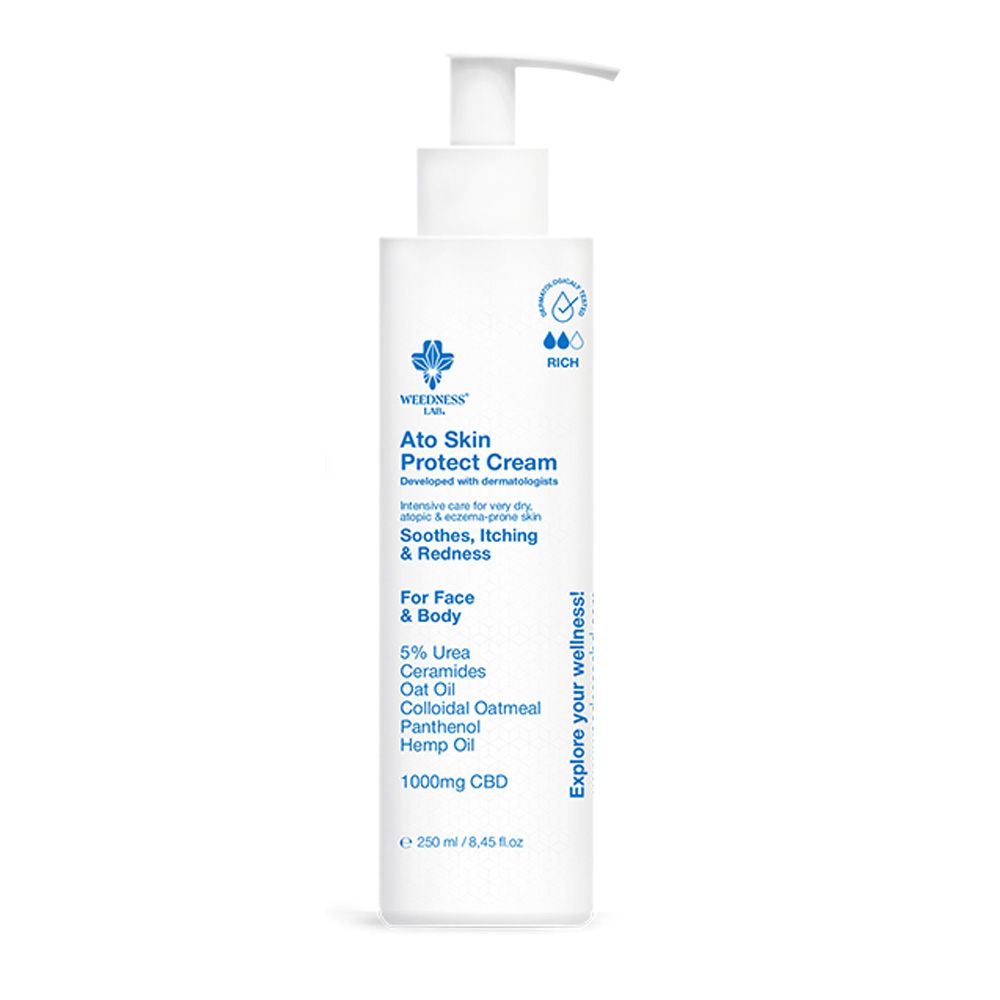 Crema-Cbd-1000-mg-250-ml-Piel-Seca-Atopica-Eczema-Weedness.jpg Crema al CBD 1.000 mg 250 ml Pelle secca, atopica ed eczema Weedness - immagine 1