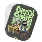 Magnete da frigo con coperchio per vassoio in metallo 18x14 cm. G-Rollz Cheech & Chong In da Chair