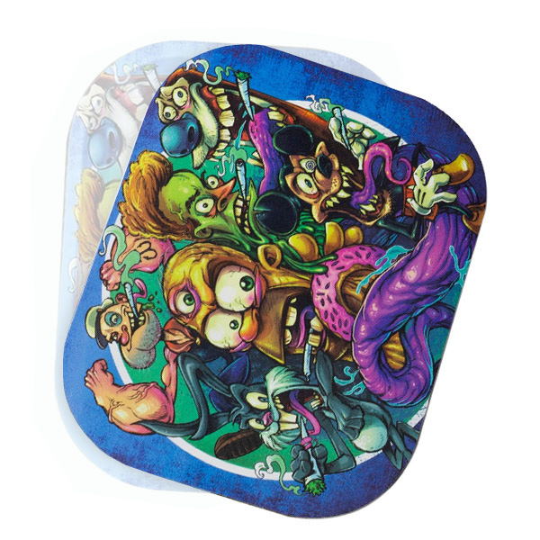 Iman-Nevera-Tapa-para-Bandeja-Metal-18x14-cm-G-Rollz-Smoking-Cartoons.jpg Magnete da frigo con coperchio per vassoio in metallo 18x14 cm. G-Rollz Smoking Cartoons - immagine 1