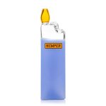 Pipa in cristallo Hemper con accendino, 13 cm.