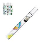Pipa in cristallo One Hitter Rick & Morty trasparente da 10 cm. Confezione da 10 u.