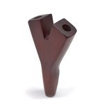 Pipa in legno a doppio tiraggio a V, 9 cm.