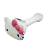 Pipa in silicone con braciere in vetro Hello Kitty, 10 cm.