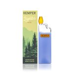 Pipa in cristallo Hemper con accendino, 13 cm. - immagine 2
