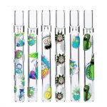 Pipa in cristallo One Hitter Rick & Morty trasparente da 10 cm. Confezione da 10 u. - immagine 2