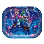 Vassoio in metallo 18x14 cm. Mario Mushroom